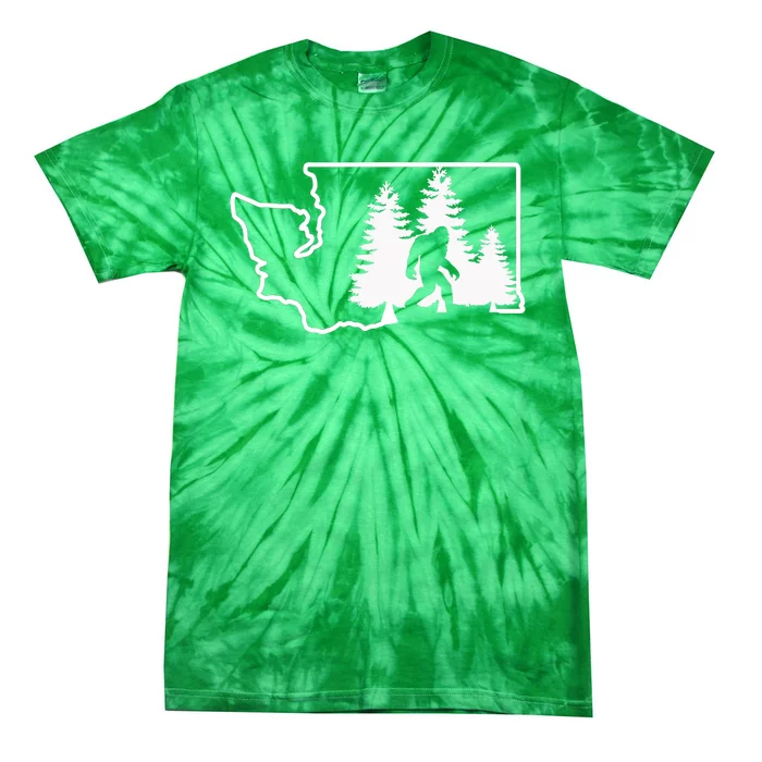 State Of Washington Big Foot Tie-Dye T-Shirt