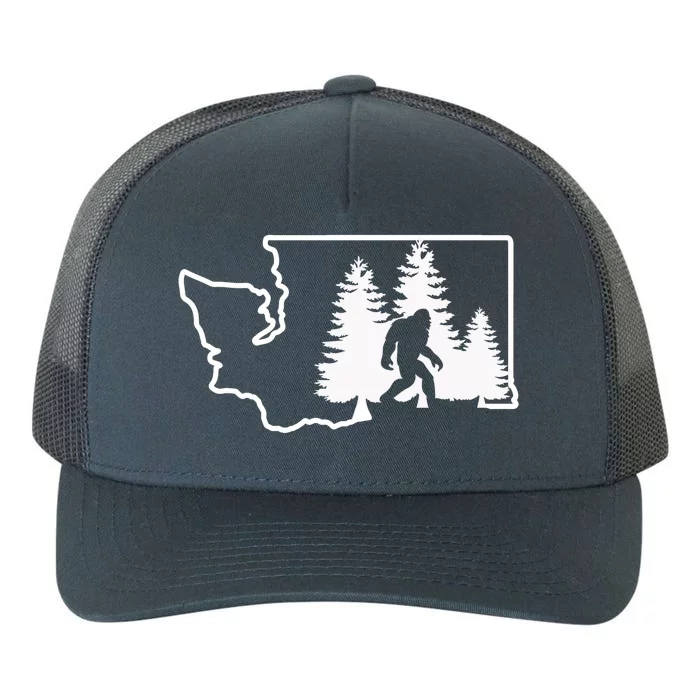 State Of Washington Big Foot Yupoong Adult 5-Panel Trucker Hat