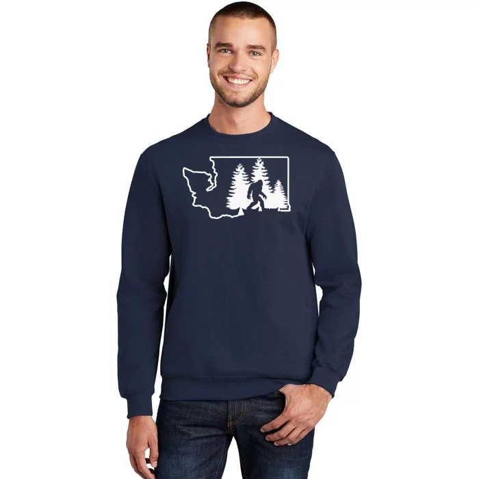 State Of Washington Big Foot Tall Sweatshirt