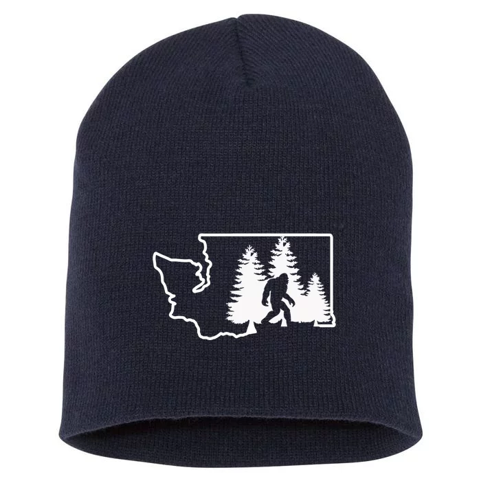 State Of Washington Big Foot Short Acrylic Beanie