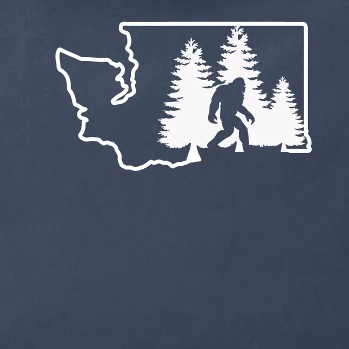 State Of Washington Big Foot Zip Tote Bag