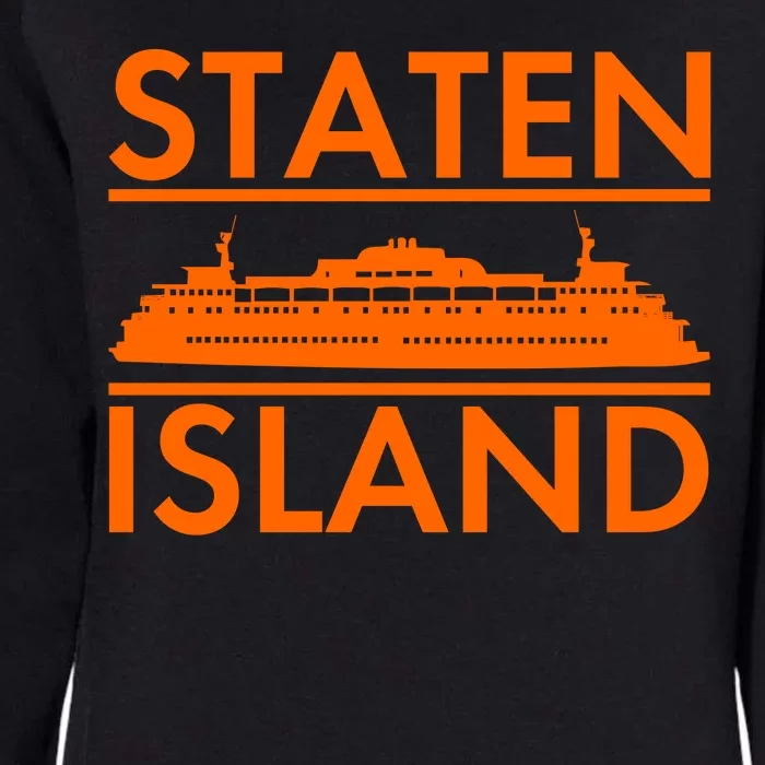 Staten Island Ferry New York Womens California Wash Sweatshirt