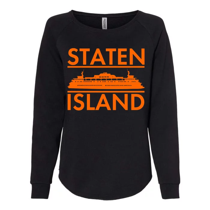 Staten Island Ferry New York Womens California Wash Sweatshirt