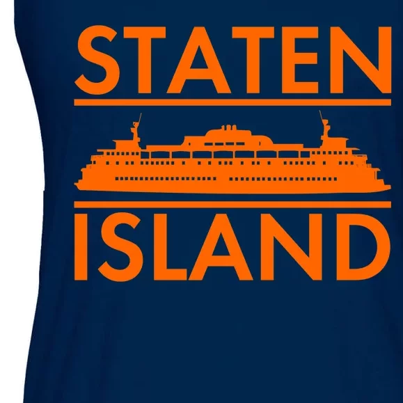 Staten Island Ferry New York Ladies Essential Flowy Tank