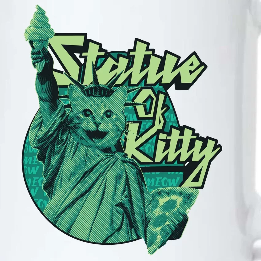 Statue Of Kitty Black Color Changing Mug