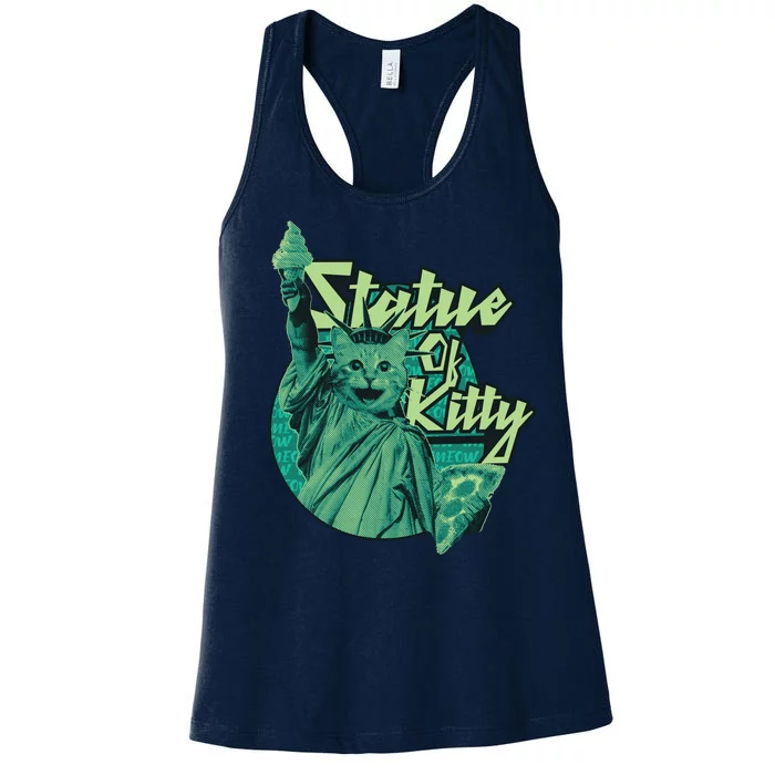 Statue Of Kitty Women's Racerback Tank