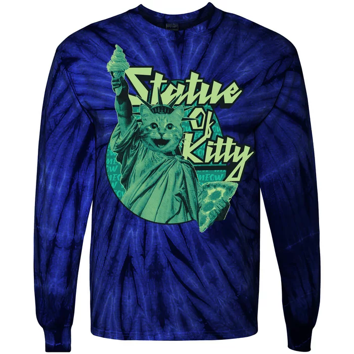 Statue Of Kitty Tie-Dye Long Sleeve Shirt