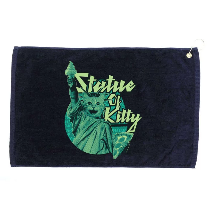 Statue Of Kitty Grommeted Golf Towel