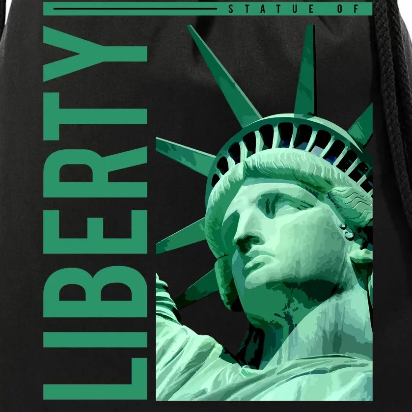 Statue of Liberty Drawstring Bag