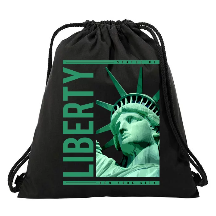 Statue of Liberty Drawstring Bag