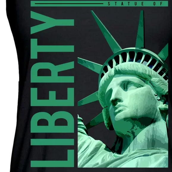 Statue of Liberty Ladies Essential Flowy Tank