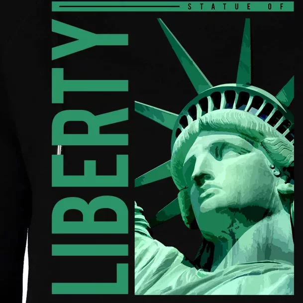 Statue of Liberty Womens Funnel Neck Pullover Hood