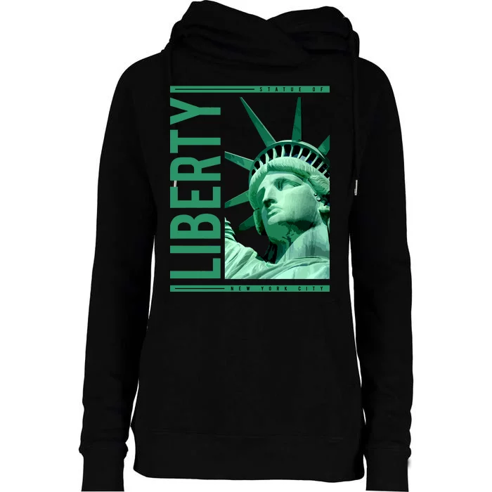 Statue of Liberty Womens Funnel Neck Pullover Hood