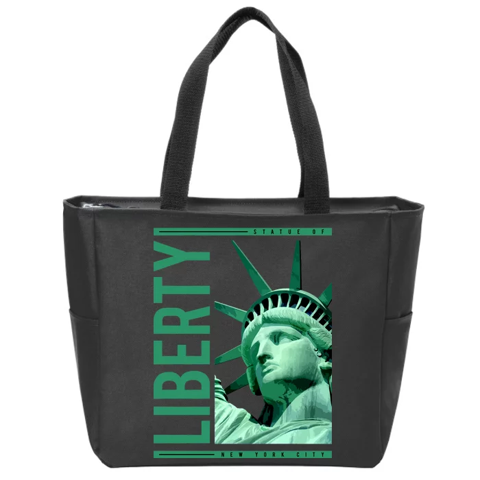 Statue of Liberty Zip Tote Bag