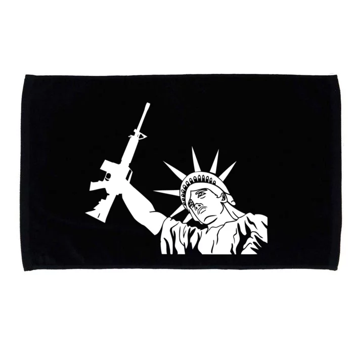 Statue of Liberty AR-15 Gun Rights Microfiber Hand Towel