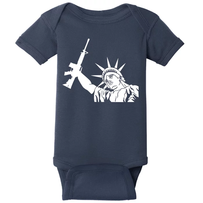 Statue of Liberty AR-15 Gun Rights Baby Bodysuit