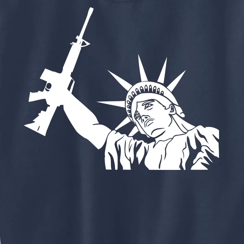 Statue of Liberty AR-15 Gun Rights Kids Sweatshirt