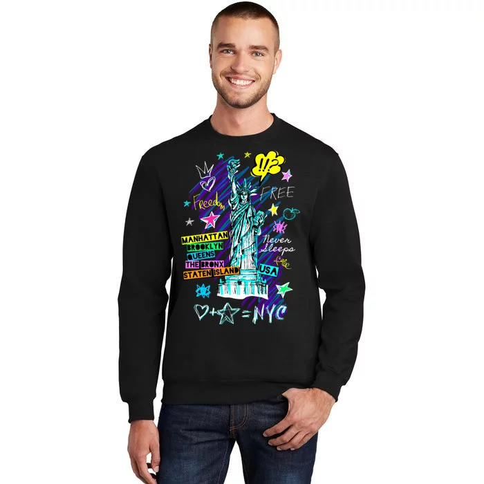 Statue of Liberty Cities of New York Tall Sweatshirt