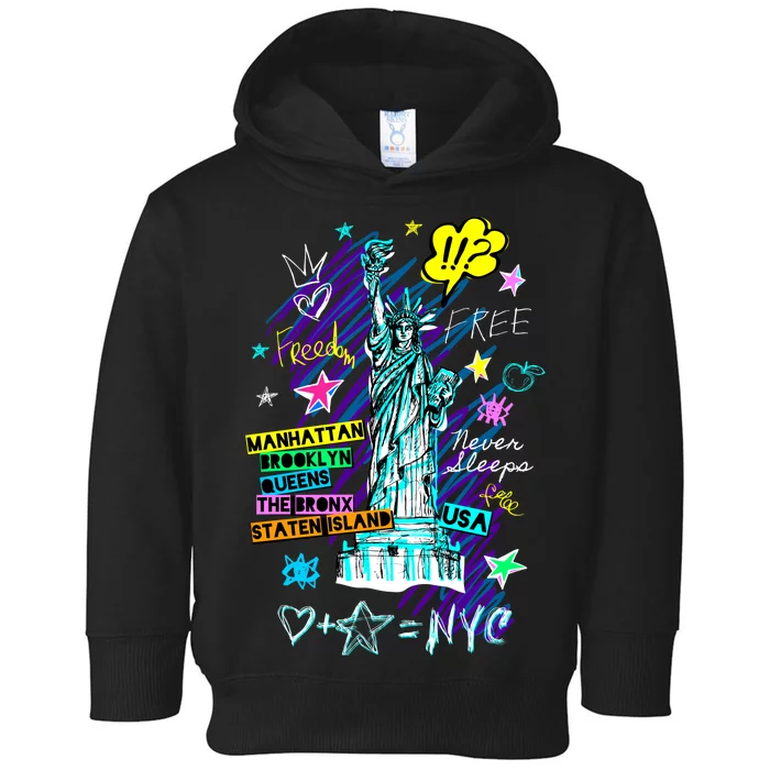 Statue of Liberty Cities of New York Toddler Hoodie