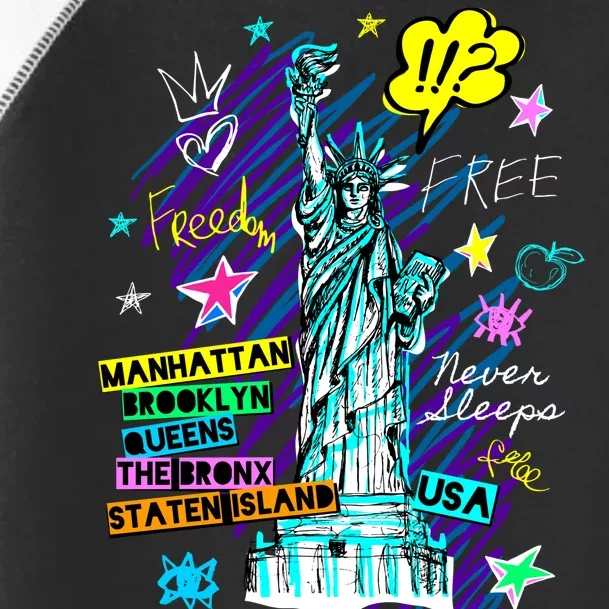 Statue of Liberty Cities of New York Toddler Fine Jersey T-Shirt