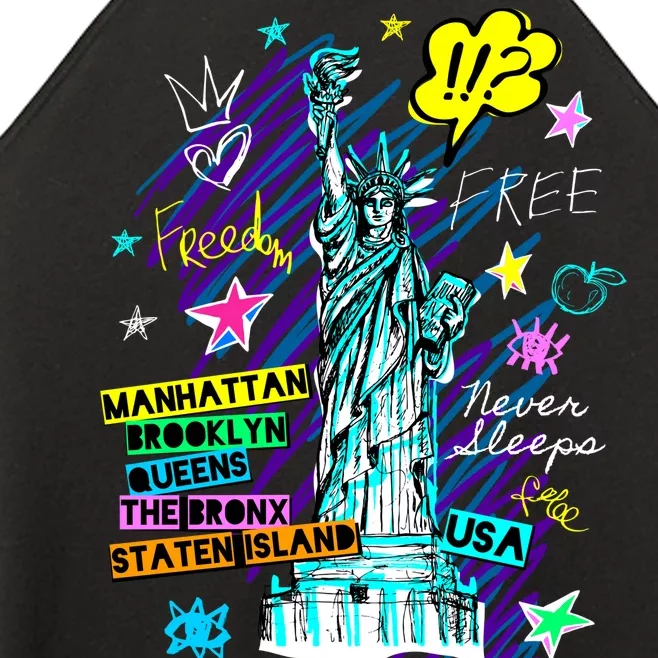 Statue of Liberty Cities of New York Women’s Perfect Tri Rocker Tank