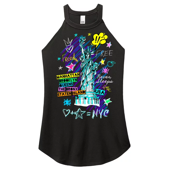 Statue of Liberty Cities of New York Women’s Perfect Tri Rocker Tank