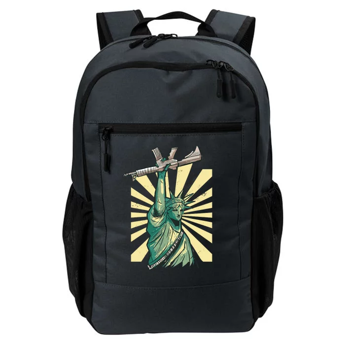 Statue Of Liberty Holding Gun Daily Commute Backpack