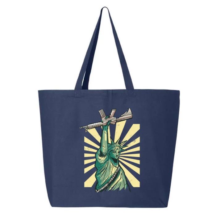 Statue Of Liberty Holding Gun 25L Jumbo Tote