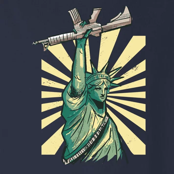 Statue Of Liberty Holding Gun Toddler Long Sleeve Shirt