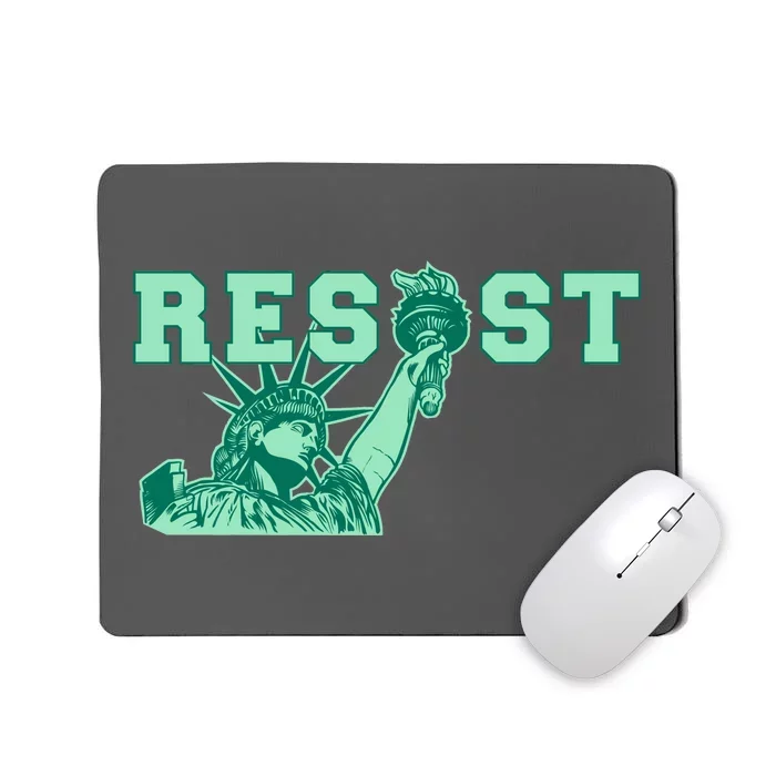 Statue of Liberty Resist Graphic Resistance Anti Trump Mousepad