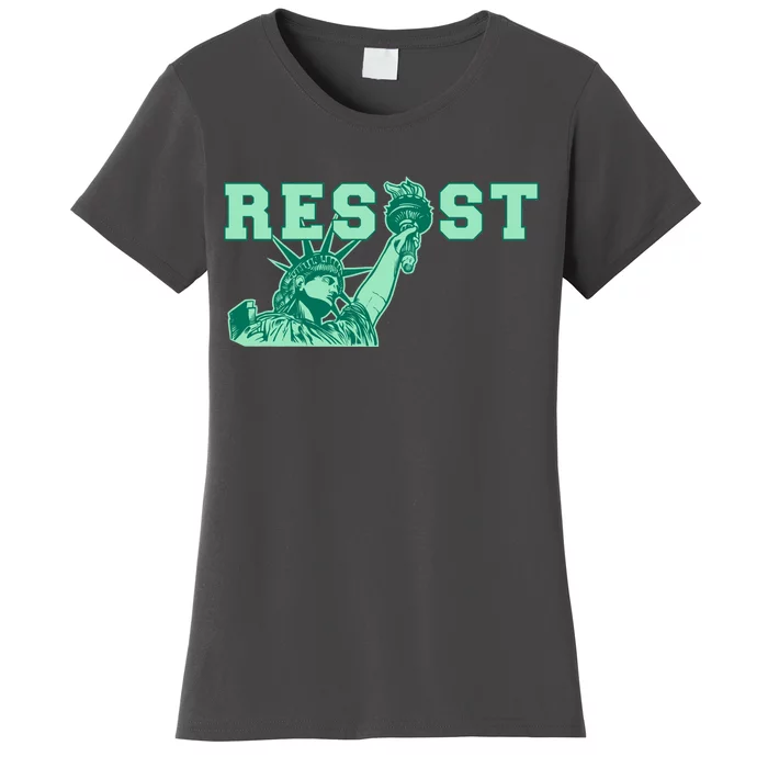 Statue of Liberty Resist Graphic Resistance Anti Trump Women's T-Shirt