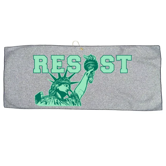 Statue of Liberty Resist Graphic Resistance Anti Trump Large Microfiber Waffle Golf Towel