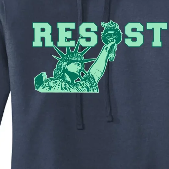 Statue of Liberty Resist Graphic Resistance Anti Trump Women's Pullover Hoodie