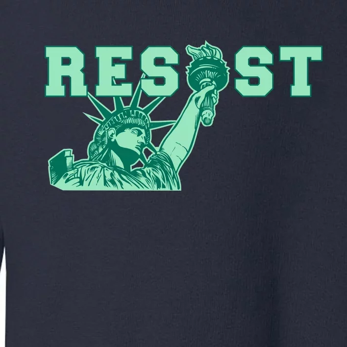 Statue of Liberty Resist Graphic Resistance Anti Trump Toddler Sweatshirt