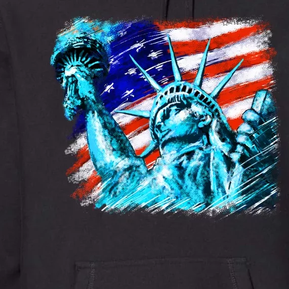 Statue Of Liberty USA Premium Hoodie