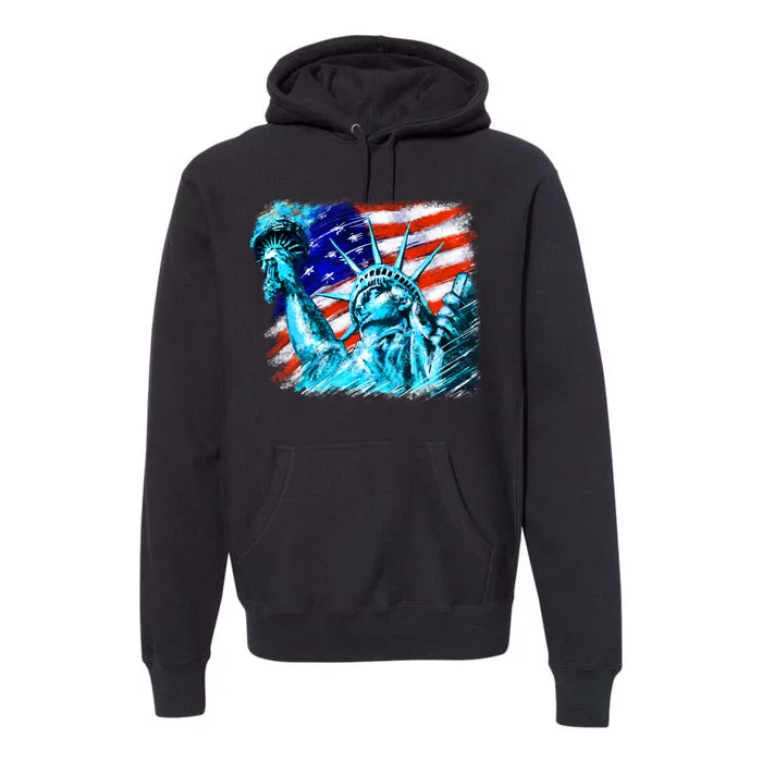 Statue Of Liberty USA Premium Hoodie