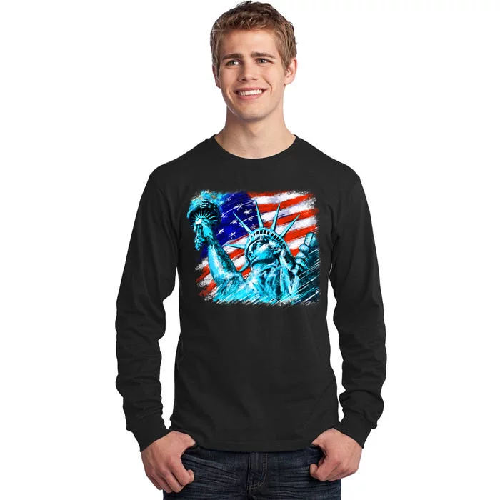 Statue Of Liberty USA Tall Long Sleeve T-Shirt