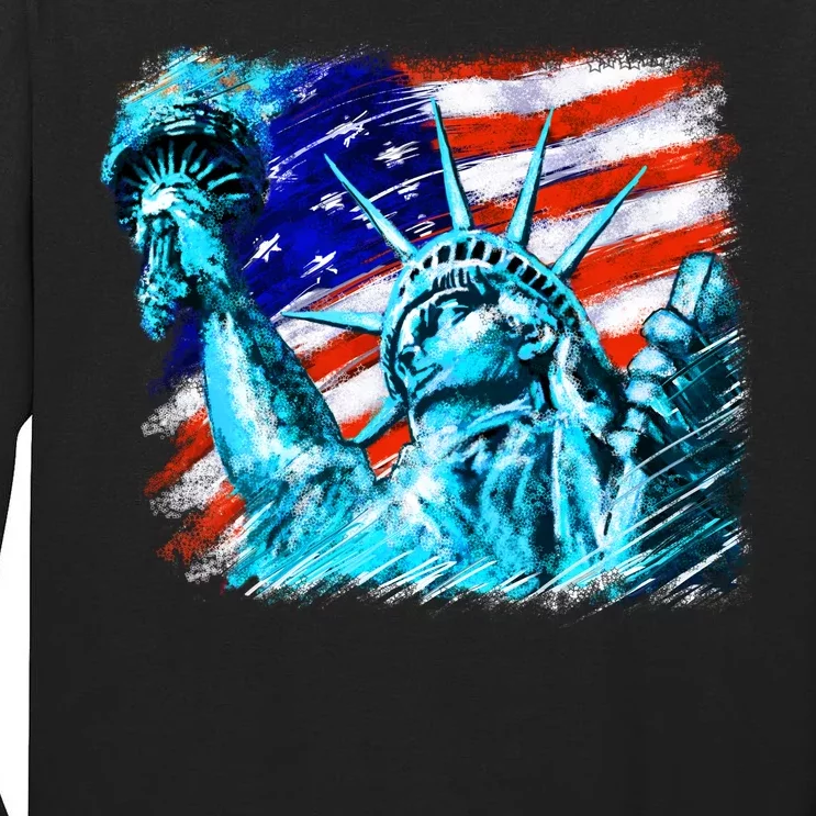 Statue Of Liberty USA Tall Long Sleeve T-Shirt