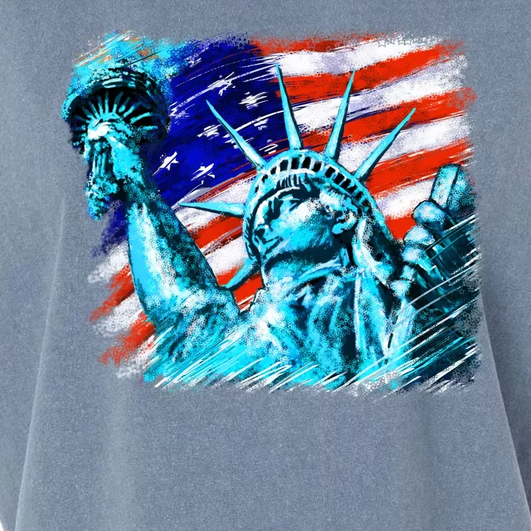 Statue Of Liberty USA Garment-Dyed Women's Muscle Tee