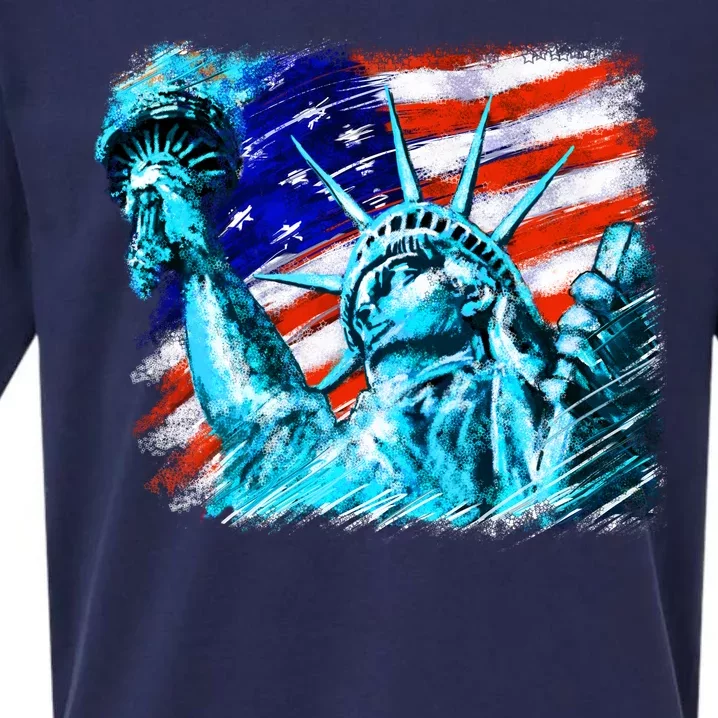 Statue Of Liberty USA Sueded Cloud Jersey T-Shirt