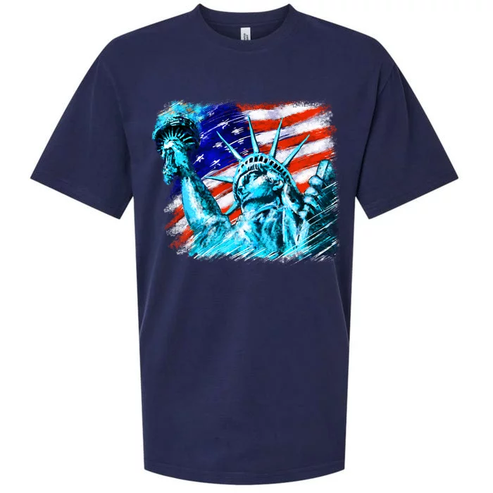 Statue Of Liberty USA Sueded Cloud Jersey T-Shirt