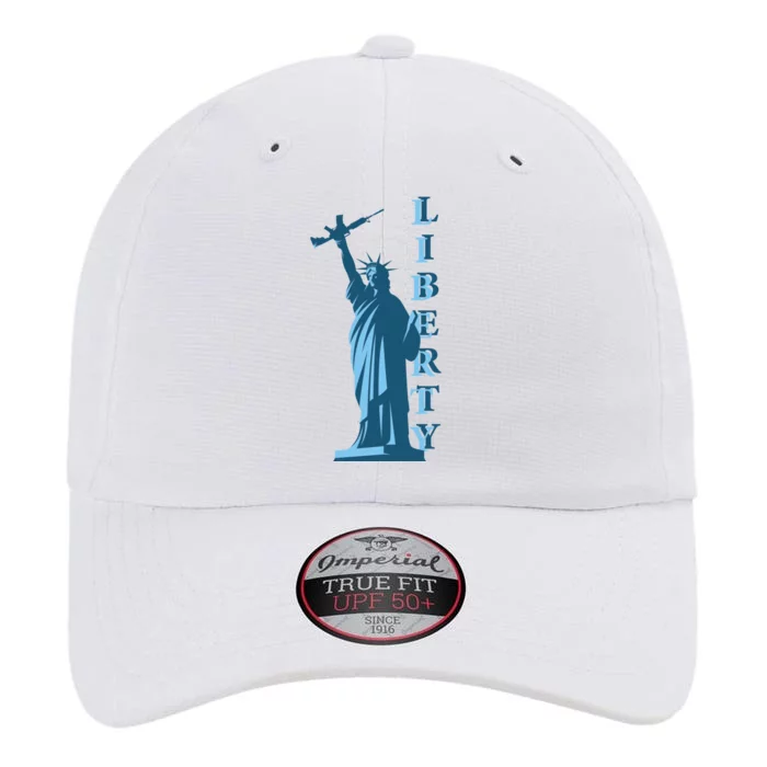 Stature Of Liberty Holding AR-15 Assault Rifle The Original Performance Cap