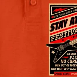 Stay At Home Festival Concert Poster Quarantine Dry Zone Grid Performance Polo