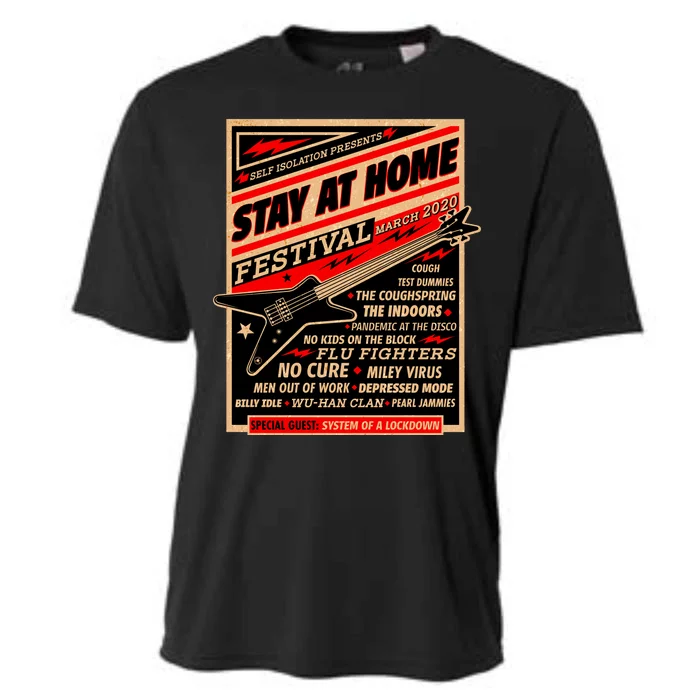 Stay At Home Festival Concert Poster Quarantine Cooling Performance Crew T-Shirt