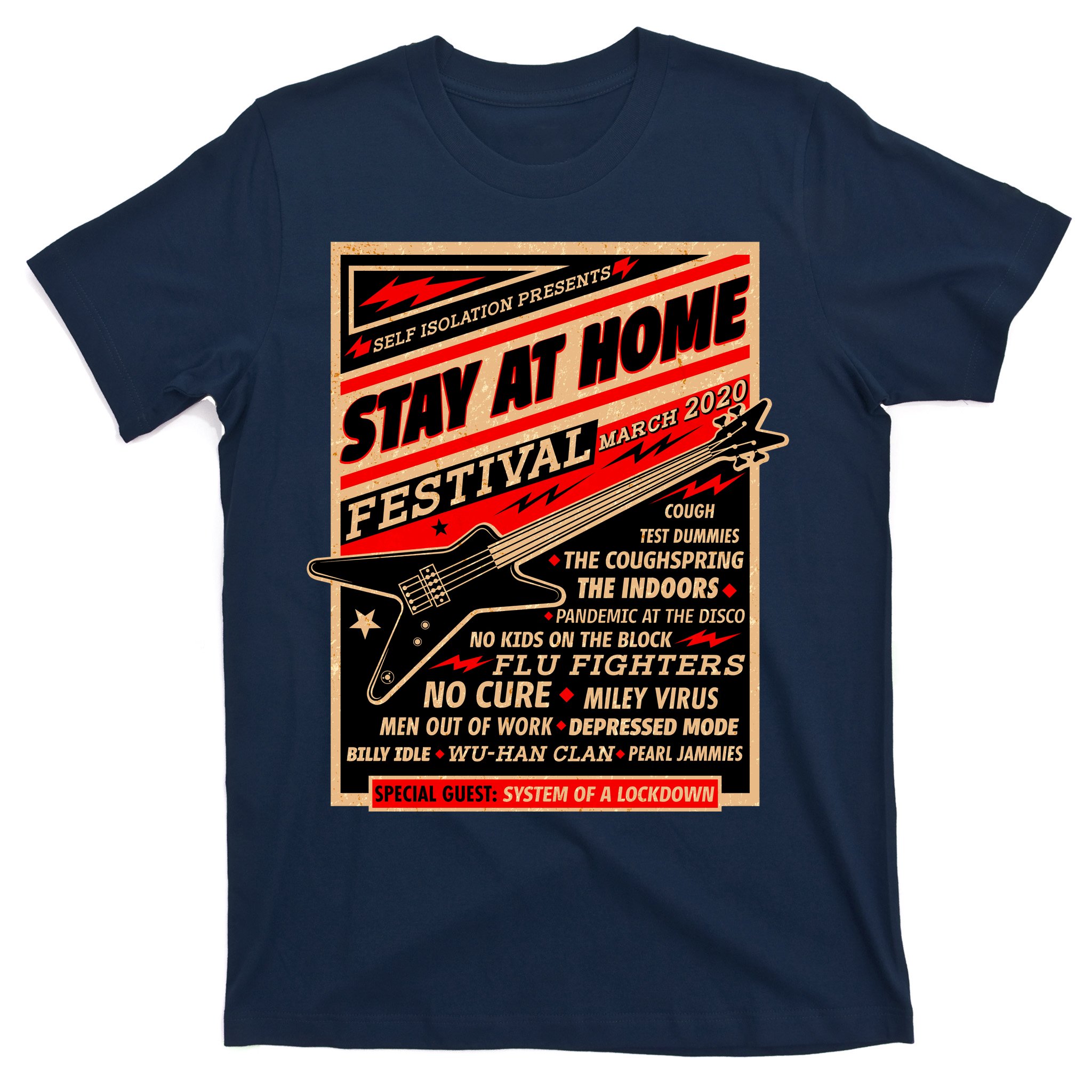 Stay At Home Festival Concert Poster Quarantine T-Shirt | TeeShirtPalace