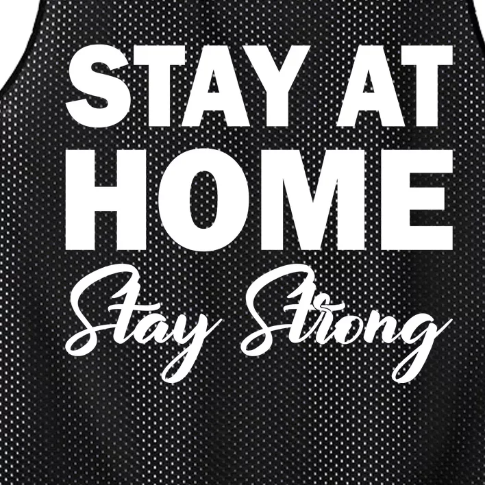 Stay At Home Stay Strong Mesh Reversible Basketball Jersey Tank