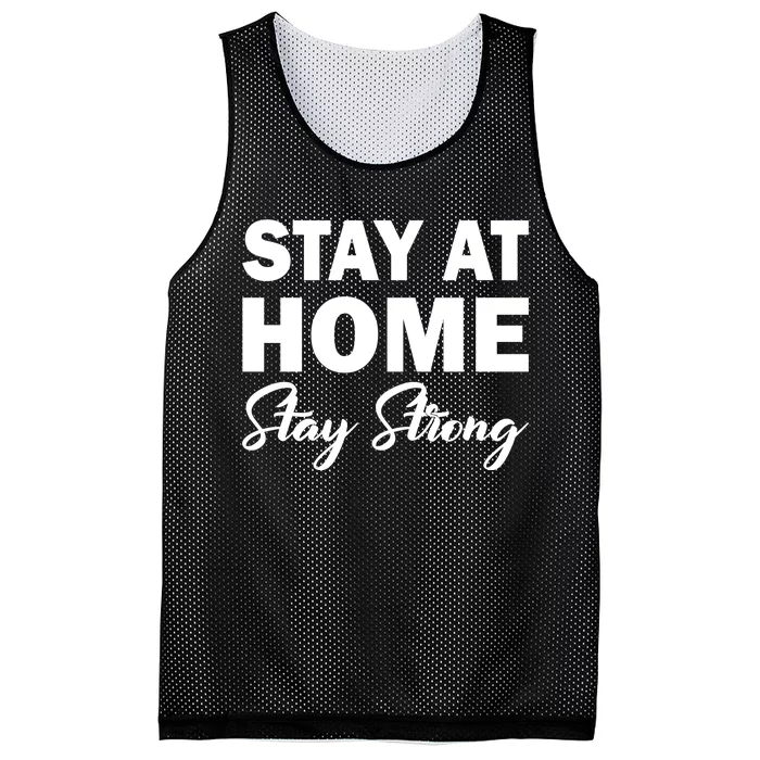 Stay At Home Stay Strong Mesh Reversible Basketball Jersey Tank