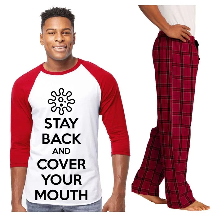 Stay Back And Cover Your Mouth Raglan Sleeve Pajama Set