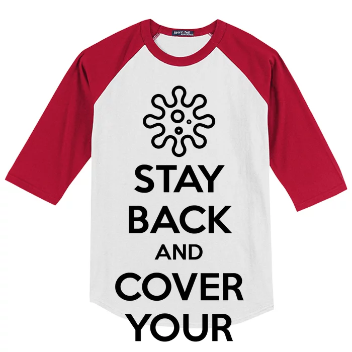 Stay Back And Cover Your Mouth Kids Colorblock Raglan Jersey