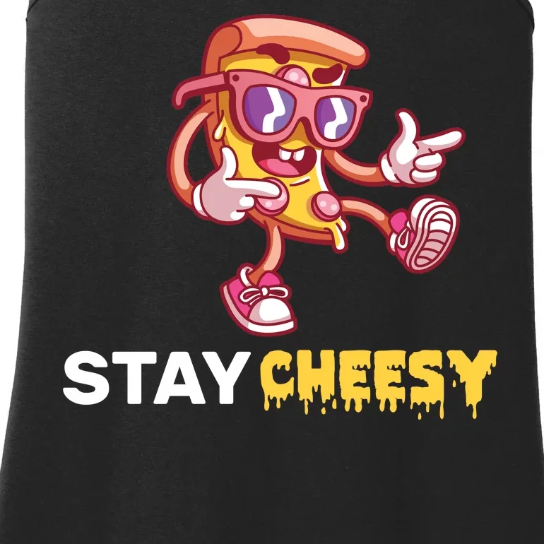 Stay Cheesy Pizza Ladies Essential Tank